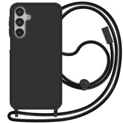 Avizar Coque Cordon Semi Rigide Soft Touch Galaxy A16:lle, musta