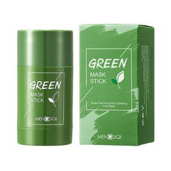 Mikasa Ingen Pore Deep Cleansing Mask Stick Grøn Te Aubergine Olie Control Porer Shrink til sort hoved