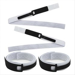 Foley-katetrin pidike virtsateiden jalkapantojen pidikkeille, 4 kpl, joustava, musta