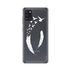 Crazy Kase Skrog til Samsung Galaxy A31 fleksibel fjer og flyvning fugle