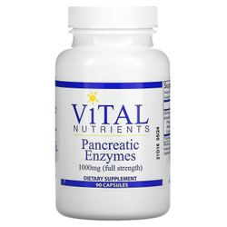 Vital Nutrients Viktiga näringsämnen, Pankreasenzymer, 500 mg, 90 kapslar