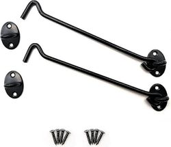 2 kpl ruostumattomasta teräksestä valmistetut myrskykoukut hyttikoukut kiinnitysruuveilla navetan oveen, kylpyhuoneeseen, ikkunaan, iding-oveen (20...