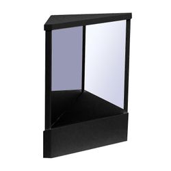 Ei-peruuttava peili tarkkuus True Image Turhamaisuus Meikkipeili Suurentamaton pöytäpeili Real Reflections Beauty Mirror kasvoillesi Jikaix Musta S