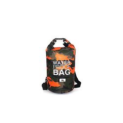 Vandtæt badepose Tør sæk camouflage farver drivende rafting taske 5L Orange