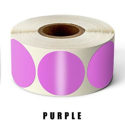 500pcs/roll Chroma Label Farvekode prik etiketter klistermærker, lilla farve