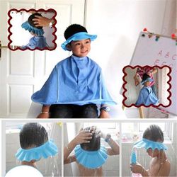 Sikker shampoo Brusebad Bad Beskyt Soft Cap Hat Til Baby Vask Hår skjold Bebes Børn Badning Badehætte Hat Børn T
