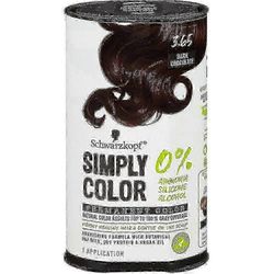 Schwarzkopf yksinkertaisesti värjää pysyvät hiukset, 3,65 tumma suklaa, 1 ea