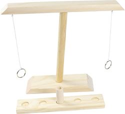 AIR Ring Kaste Spil Craggy Hook Spil - Håndlavet træ kaste med Shot Ladder Bundle Set (C)