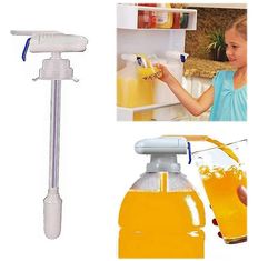 Yunshu 2 stk magisk elektrisk vandhane dispenser til mælkesaftspild drikkevaredispenser blå 2PCS