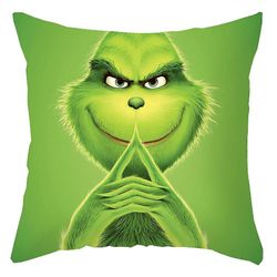 Cryin Jul The Grinch Tema Pudebetræk Kast Green Monster pudebetræk Sofa dekoration D 1Pc