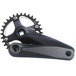 152mm polkupyörän kampi varsi pyörä neliöreikä kampisarja 32T kapea leveä yksinopeuksinen eturattaan ketjusarja Musta