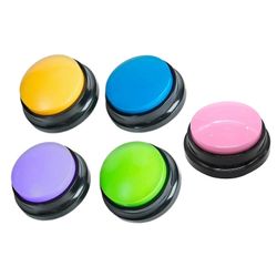 Äänitallennuspainike viestintään, lemmikkien koulutussummeri, 30 sekunnin tallennus- ja toistokoiran lelu, äänentallennusklikkaus Ca:lle 5 kpl seka...