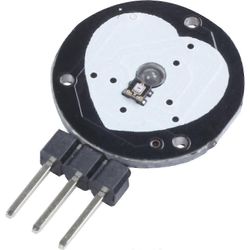 Sykeanturi sykkeen seurantaan, kompakti muotoilu mustana ja punaisena