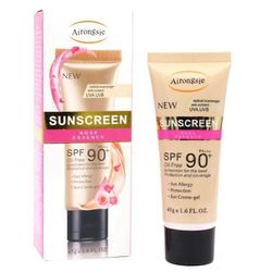 SPF90 valkaiseva aurinkovoide kosteuttava aurinkovoide UV-suoja