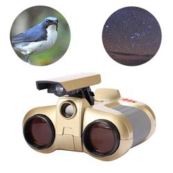 Kid Telescope 4x30 Hd Kraftig kikkert Langtrækkende Folding Mini Night View Pop-up Lys til Camping