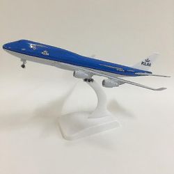 20cm Klm Royal Dutch Boeing 747 lentokone lennokki lennokki malli 1:300 painevaletut ajoneuvot