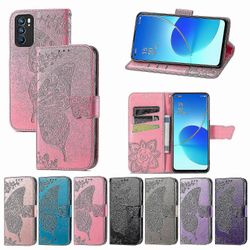 Kotelo Oppo Reno 6 Pro Flip Cover Lompakko Flip Cover Lompakko Magneettinen suojakotelo Vaaleanpunainen