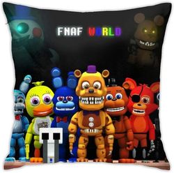 Myk og holdbar Fem netter på Freddy's FNAF dekorasjon putevar 18 x 18 tommer / 45x45cm Square Home Decor Cushion Cover Kast putevar for kjøkken