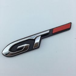 1 kpl Gt hopeinen musta punainen metallimerkki Peugeot 2008 3008 208 308 5008 508 108 Rcz:lle