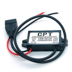 Dc-dc-muunninmoduuli 12v - 5v Usb-lähtö virtalähde 3a 15w