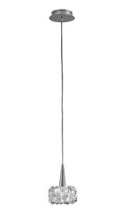 Inspired Lighting O2 Loft Vedhæng 1 Lys G9 Lille, poleret Krom