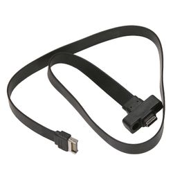 USB 3.1 etupaneelin tyypin E - tyypin C jatkokaapeli, Gen 2 (10 Gbit/s) sisäinen sovitinkaapeli, jossa on musta