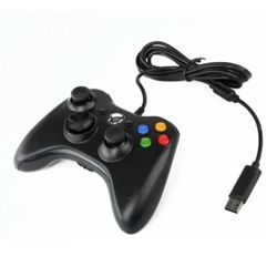Langallinen peliohjain Xbox 360: lle Universal Vibration langallinen joystick-peliohjain Androidille PC: lle musta