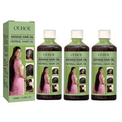 1-3 x 100 ml Yrttihiusöljy Virkistävä Ei-rasvainen Eteerinen Öljy Hiusten Kasvuun Ravitsee Päänahkaa Ja Stimuloi Hiusten Kasvua 3PCS