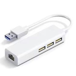 4 in 1 USB RJ45 Lan -verkkokortti USB2.0 Ethernet-kortin keskittimen jakajasovitin 10GBit/s kannettavalle tietokoneelle Dr