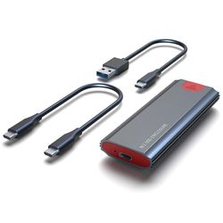 M2 SSD-sak-boks støtte Nvme Pcie M2 til USB3.1 Type-C SSD-adapter SSD-boks With two in one