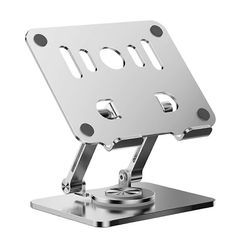J58 jäähdytyspeliteline pyörivä tabletin pidike Dual Rod Support seostettu teräs taitettava teline - Silve Monivärinen Silver