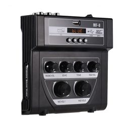 Allbestlife Mini Karaoke Sound Audio Mixer Stereo Echo Mixers sort eu