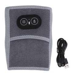Kyynärpää Lämmitystyyny Wrap 3 Lämmitystasoa Säädettävä Koukkulenkkikiinnike Tärinä Lämmitetty käsivarsituki Tummanharmaa