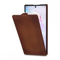 Stilgut Sag for Samsung Galaxy Note 10 Ultraslim Brown i ægte læder