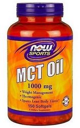 Now Foods MCT-öljy 1000 mg 150 pehmeää geeliä 733739021960