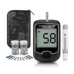 2024 Uusi verensokerimittari verensokerimittari diabeteksen testaussarja testiliuskoilla 50 kpl verensokerimittari Diabete verensokeritesti Excell