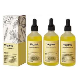 Luonnollinen hiustenkasvuöljy, vegaaninen luonnollinen hiustenkasvuöljy hiustenhoitoon 60ml 3 kpl