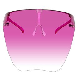 Anti Fog solbriller Fuld ansigtsbeskyttelse Briller Mode Visir Cover Beskyttelsesbriller (Gradient Purple) lilla