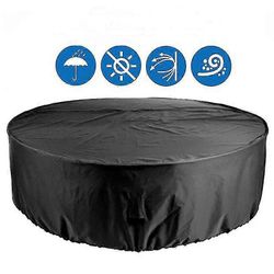 Patio huonekalut kattaa vedenpitävä pyöreä pöytä kansi raskas kansi kova kangas uv kestävä 120x75cm