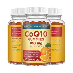 Vitamin 100 Vitamin Coenzym 10 Gummies Hjerte Coenzym Q10 Naturlig antioxidant kosttilskud 3 pcs