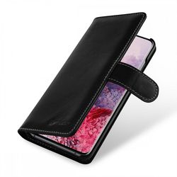 Stilgut Sag for Samsung Galaxy S20 Talis Sort Nappa tegnebog i ægte læder