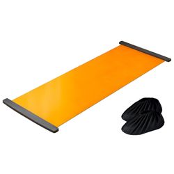 Hjem Slide Board Glide Mat Gå ned i vekt for trening med endestopp Legs Glutes Oransje
