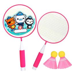 Kissqiqi Badminton ketsjere Spil Lille Badminton Spiller Training Ketsjere med bold RosePink