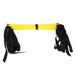 Mikasa Justerbar fodarbejde Fodbold Fitness Speed Trin Agility Ladder Træningsudstyr Kit med modstand 4m 7Rung