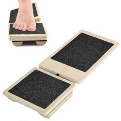 Yhden jalan tasapainolauta nilkkojen vahvistamiseen – Liukumaton heilulauta jalkojen harjoitteluun ja venyttelyyn, musta