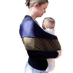 Mama's Bonding Comforter, Baby Wraps Carrier, Ring Slynge, pustende ergonomisk bæresele for baby 2 til 36 måneder HK Dyp blå