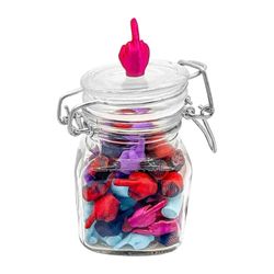 Purkki keskisormia Esittele idea Uutuus Keskisormi Purkki Sisustus Gag Huijaus Lahja kodin/toimiston sisustukseen Oletus