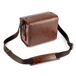 Ylellinen digitaalikameran PU-nahkakotelolaukku Leica X-, leica Q-, leica T-, typ113-, typ116-, typ701-, MP240- ja x-vario-laitteille Suklaa