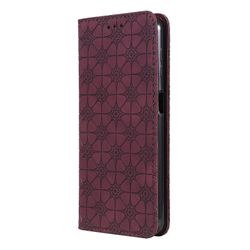 Gangxun Kompatibel med Samsung Galaxy A32 5g taske læder magnetisk flip folio cover tegnebog rød