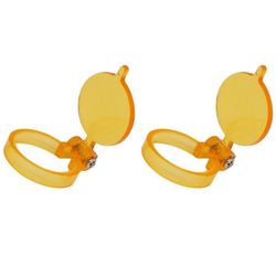 Keltainen suodatin LED-lampulle Hammassuurennuslasi Hyödyllinen laboratoriovalaistus Optiset kiikarit Suurennuslasin tarvikkeet 2 kpl